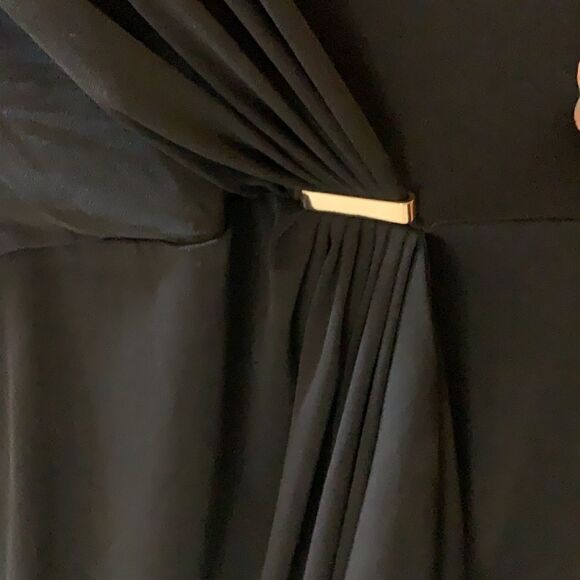 Charter Club Large Black 3/4 sleeve wrap dress. - Picture 11 of 11